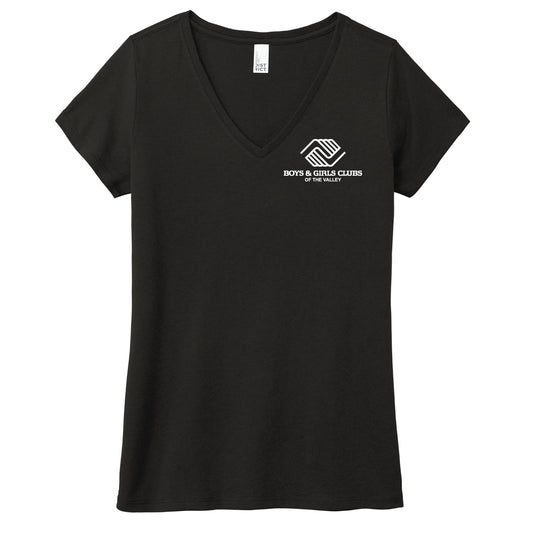 BGCAZ Womens Plus Size V-Neck Tee (DM1350L)